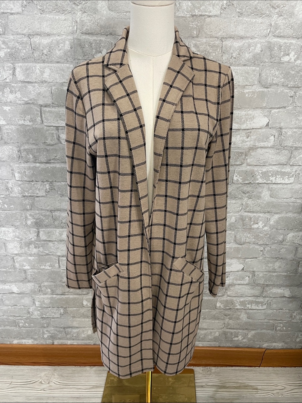 Maurices Plaid Duster Blazer